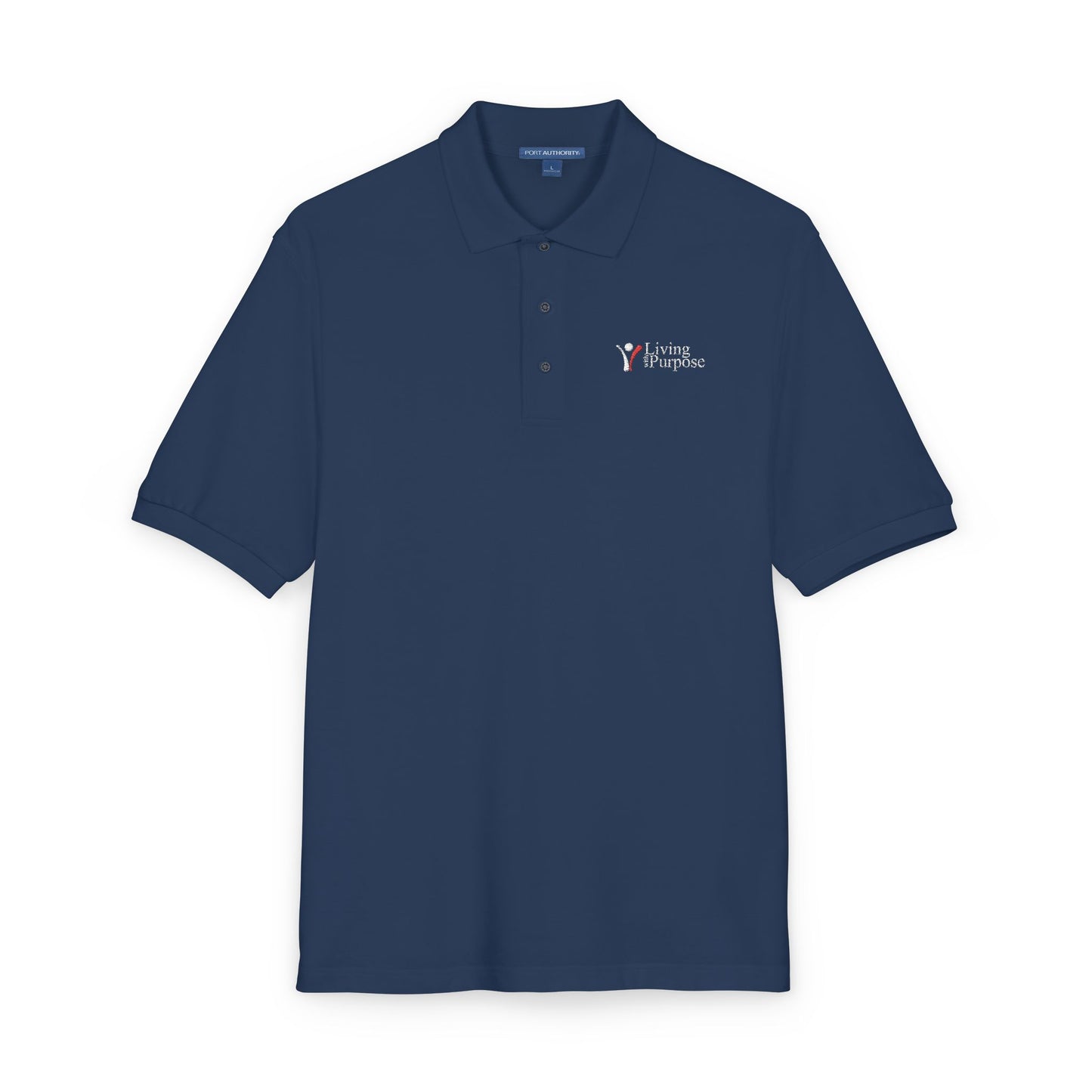 Adult - Poly/Cotton blend Embroidered Polo Shirt - Living with Purpose