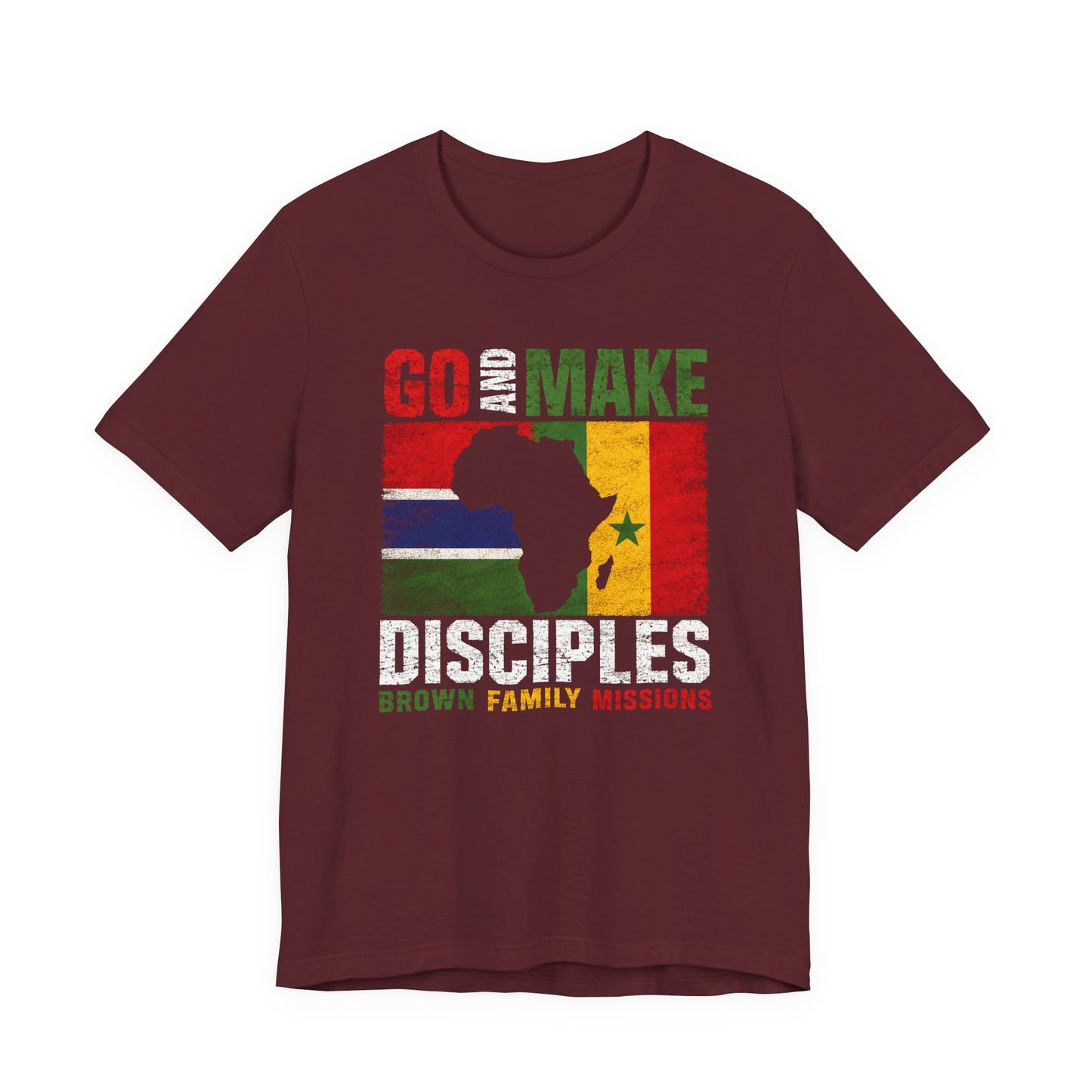 Go and Make Disciples Premium T-Shirt - Brown Family Missions