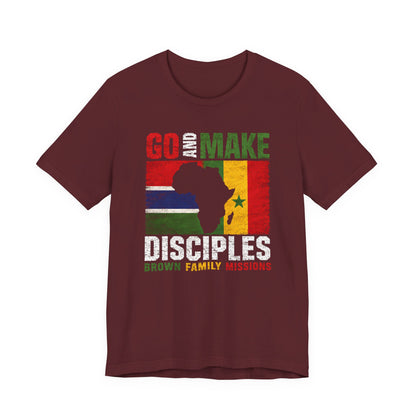 Go and Make Disciples Premium T-Shirt - Brown Family Missions