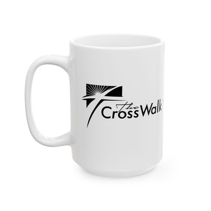 The Crosswalk Church White Mugs
