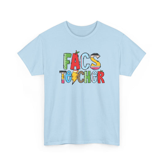FACS Teacher Colorblock T-Shirt- Fun School Staff Gift
