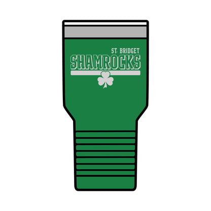 30oz Insulated Tumbler - St. Bridget SHAMROCKS