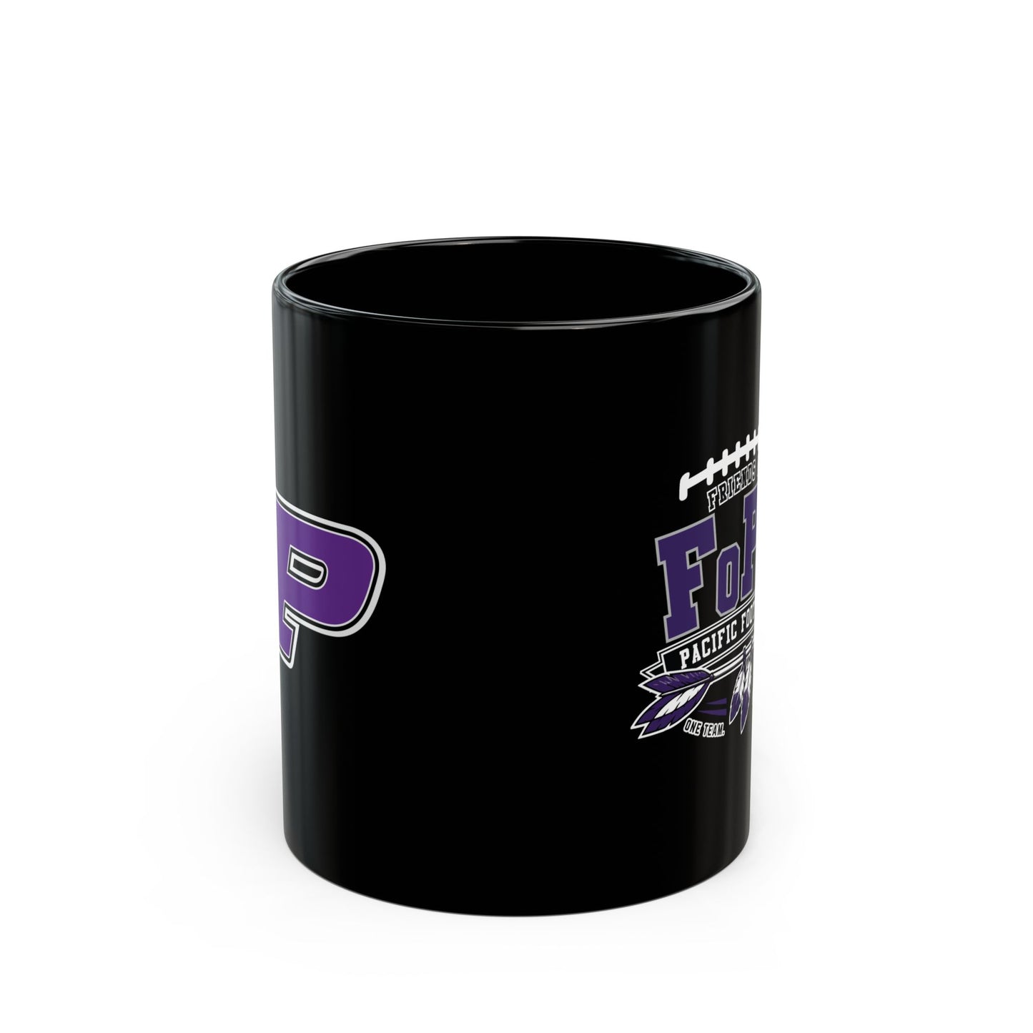 11oz Black Mug - Volunteer Driven - Friends of Pacific Football