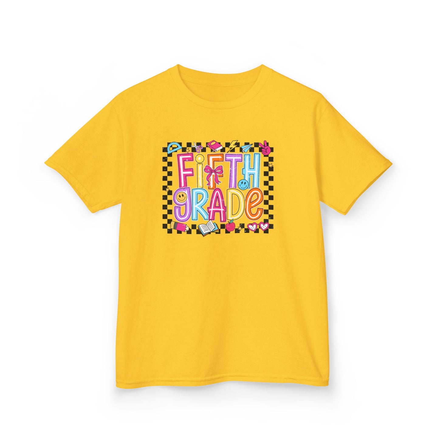 Girls - Fifth Grade Kids T‑Shirt — Colorful Back-to-School Tee