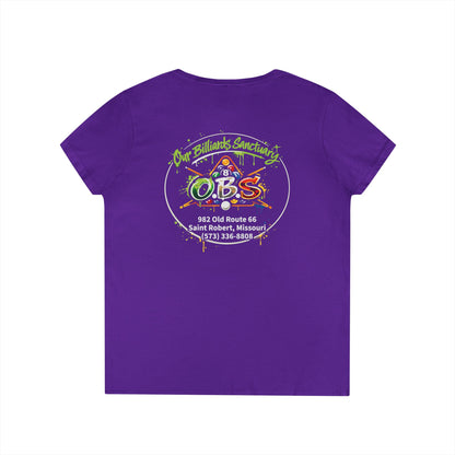 Ladies' V-Neck T-Shirt - Mariahs Full Circle