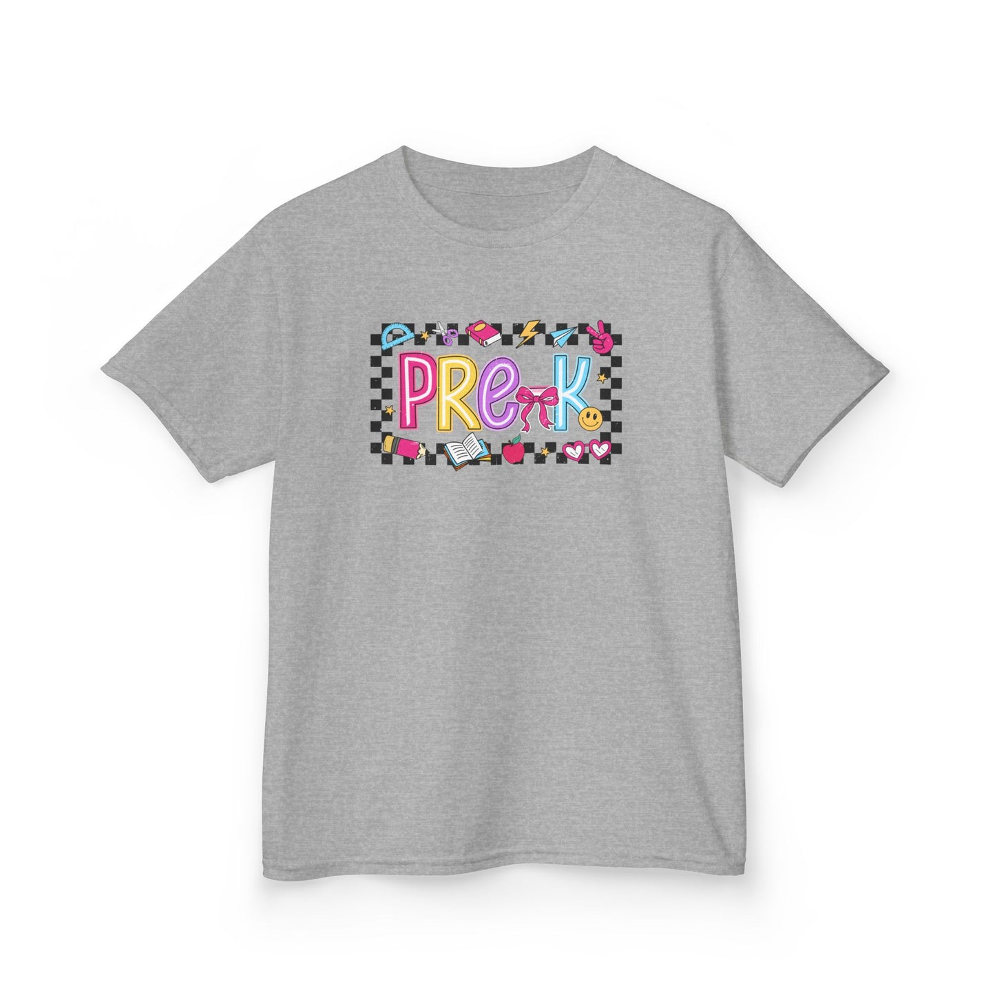 Girls - PRE-K Kids T‑Shirt - Colorful Back-to-School Tee