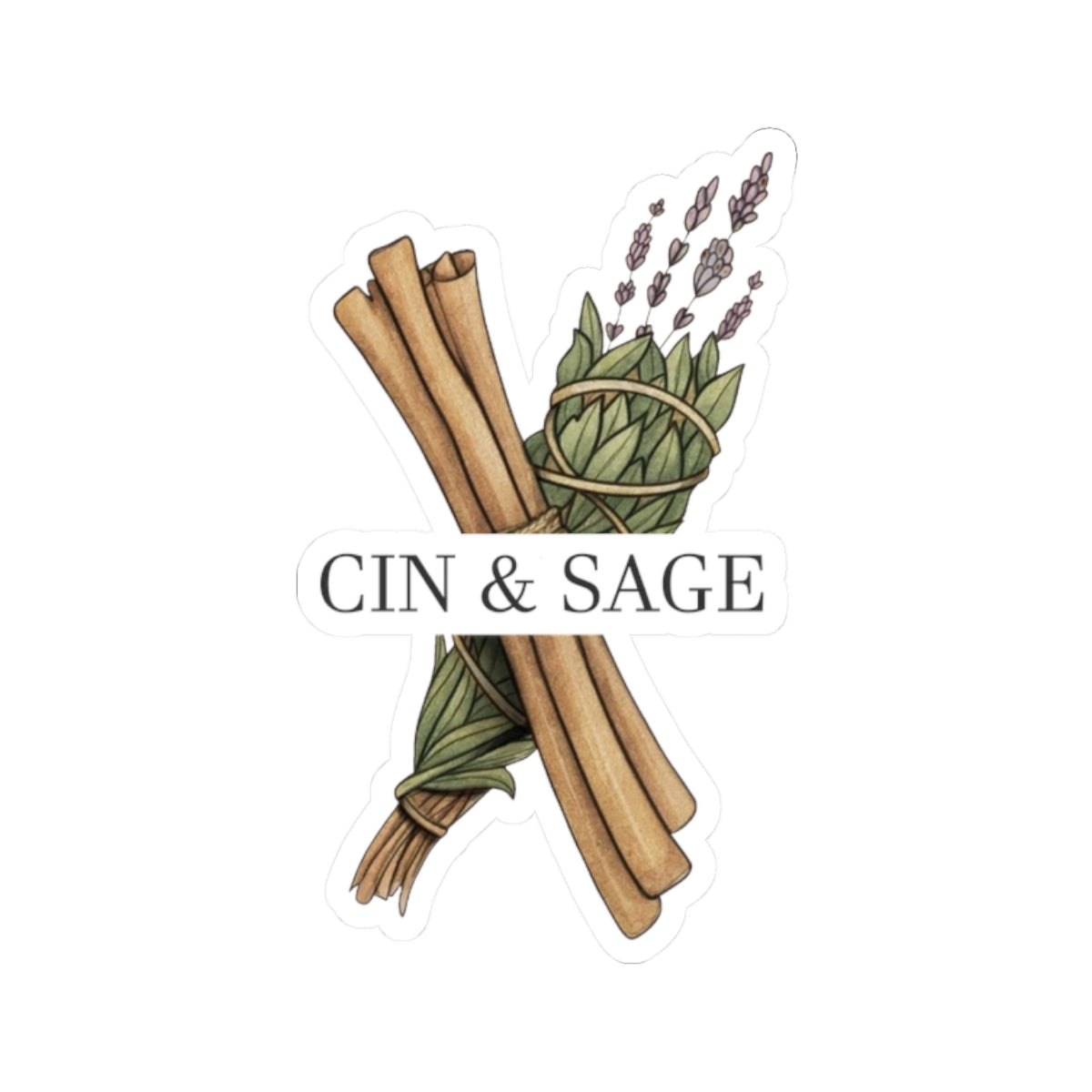 Kiss-Cut Sticker — Cin & Sage