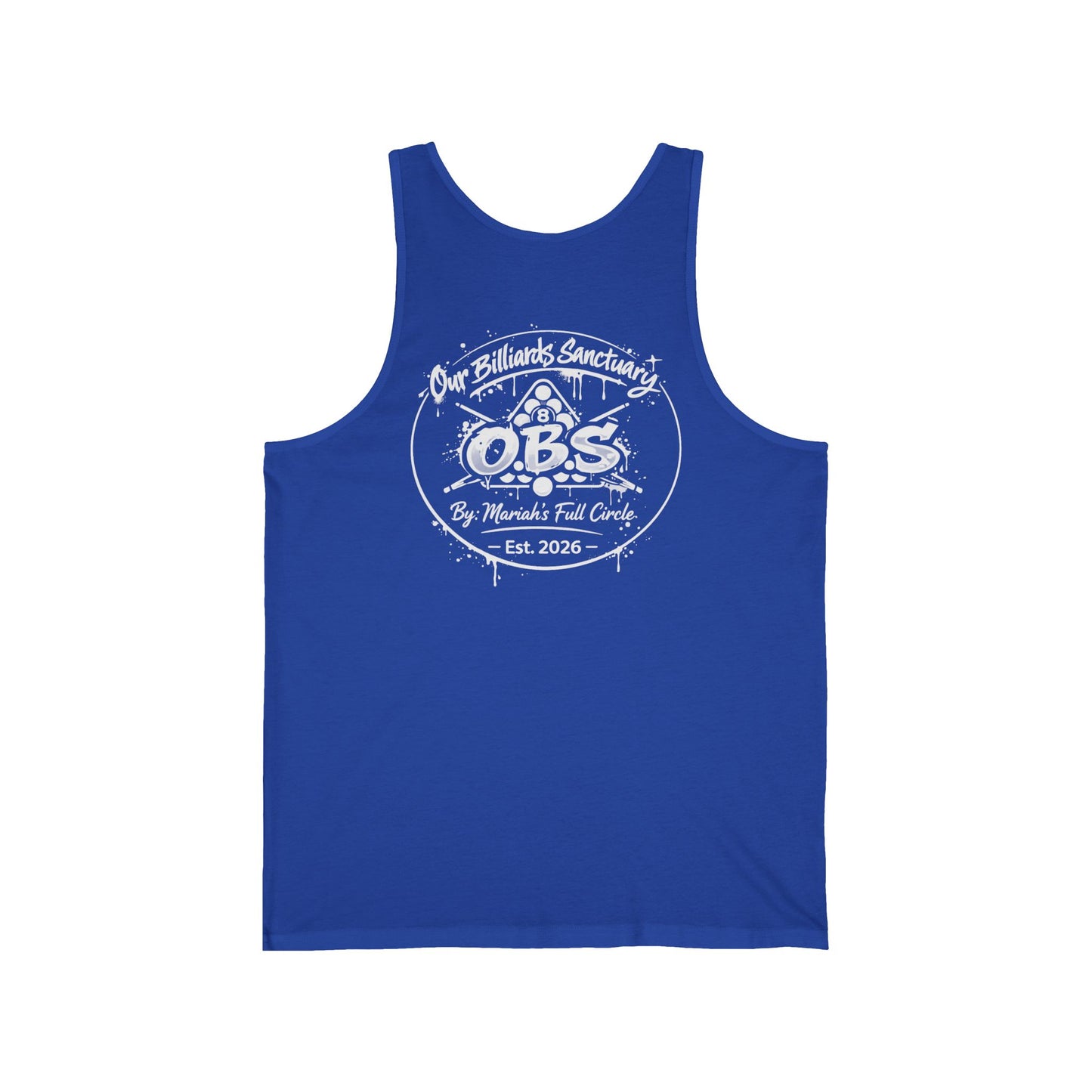 Jersey Tank - Mariahs Full Circle Black & white