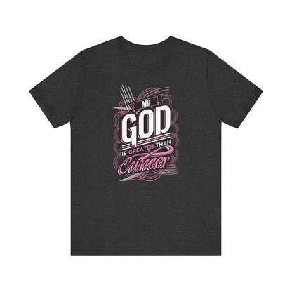 God is Greater than Cancer MAN UP - Premium Short Sleeve T-Shirt