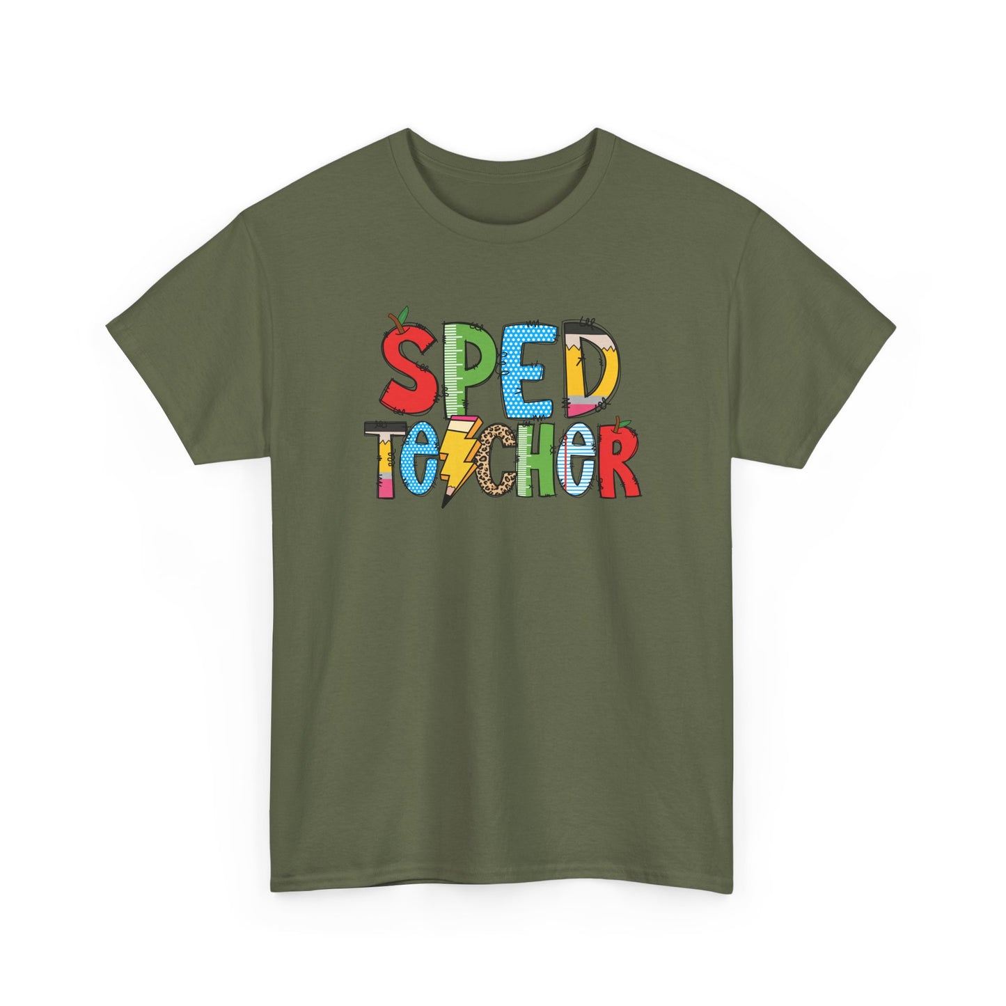 Sped Teacher Colorblock T-Shirt- Fun School Staff Gift