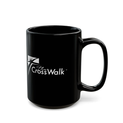 The Crosswalk Church Black Mugs