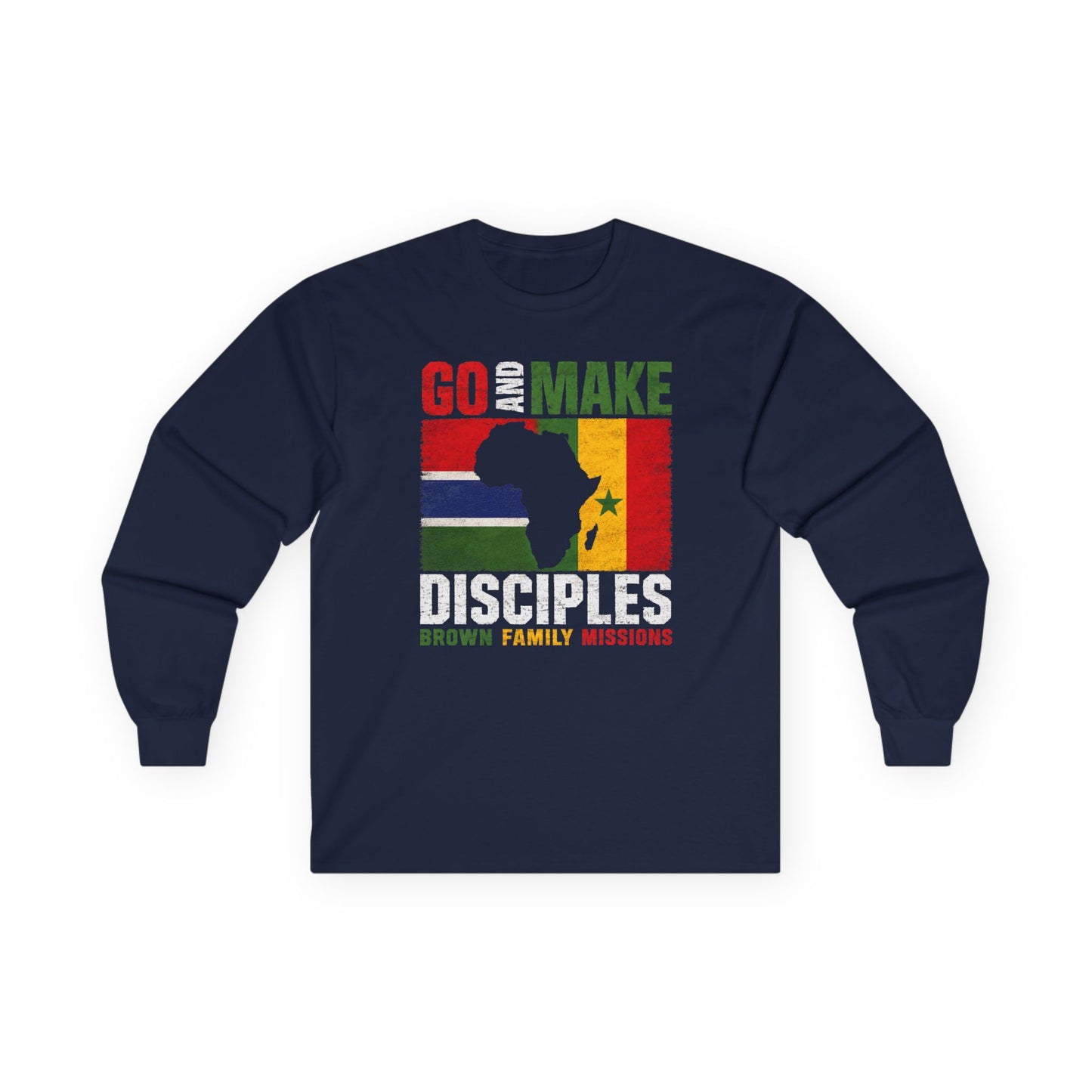 Go and Make Disciples Long Sleeve Tee - Brown Family Missions