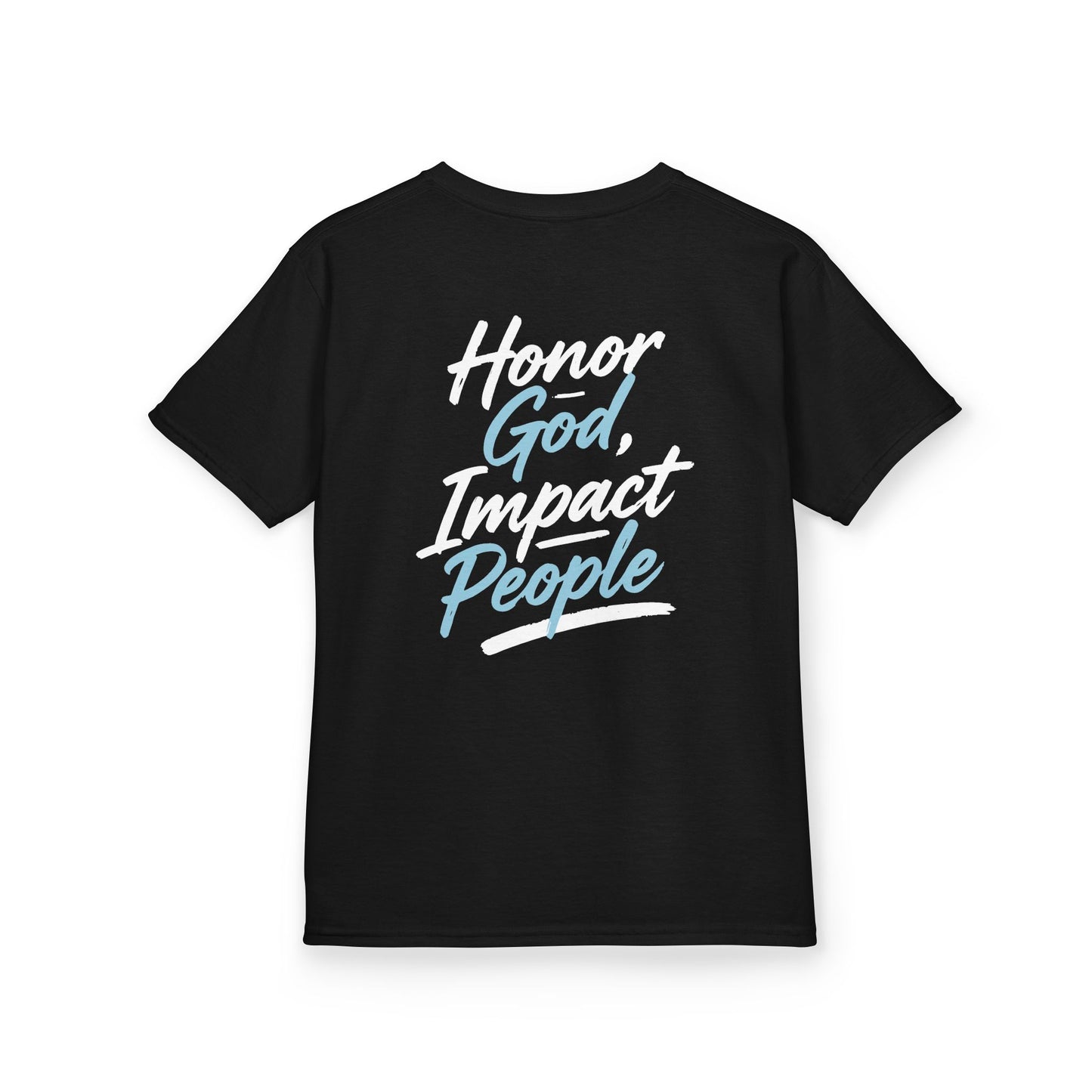 Youth - Basic T-shirt Honor God, Impact People - FAC Aurora