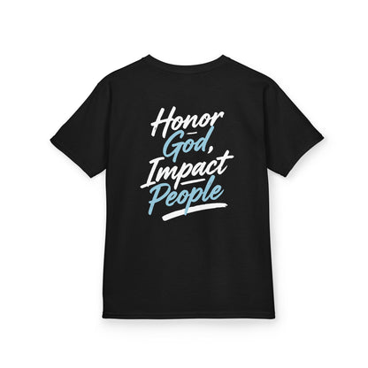 Youth - Basic T-shirt Honor God, Impact People - FAC Aurora