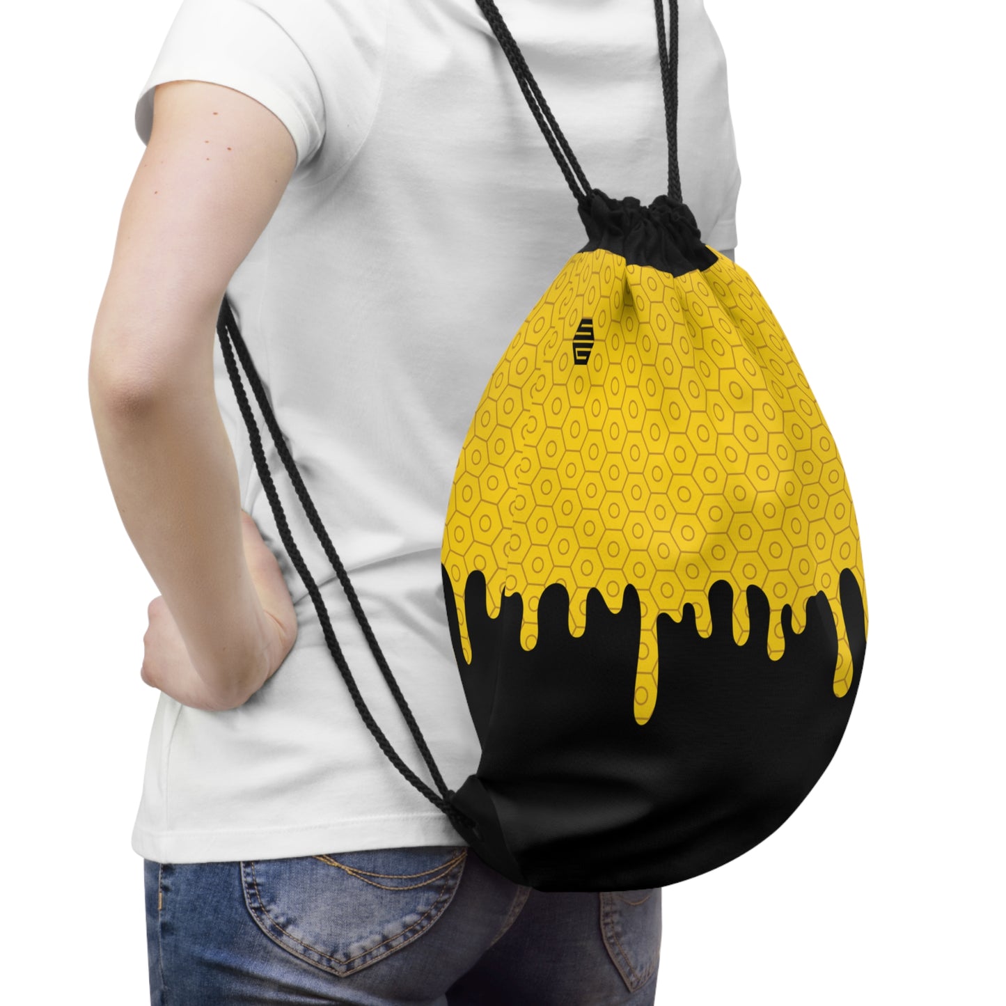 Honey Drip Drawstring Pack