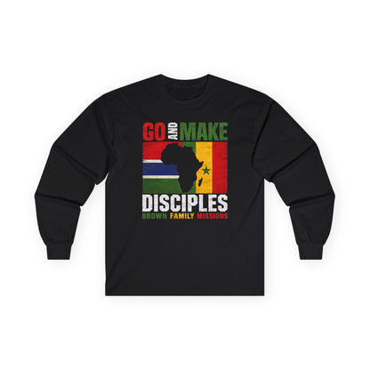 Go and Make Disciples Long Sleeve Tee - Brown Family Missions