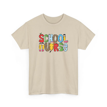 School Nurse Colorblock T-Shirt- Fun School Staff Gift