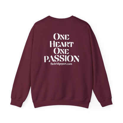Adult - Basic Sweatshirt- one Heart One Passion