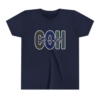 YOUTH - Premium Cotton Short Sleeve T-Shirt - City on a Hill
