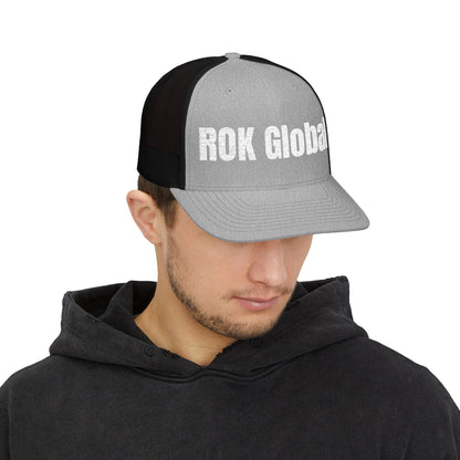 Black and White Trucker Cap - ROK Global