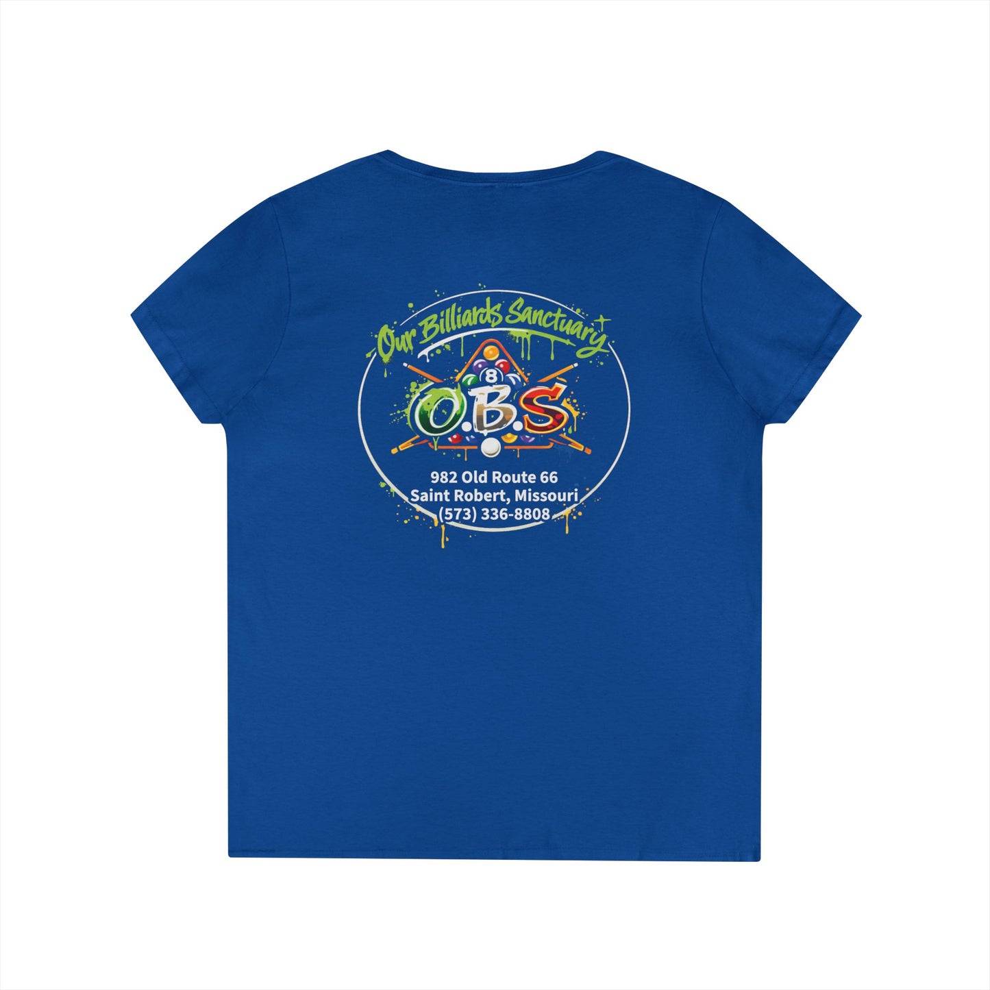 Ladies' V-Neck T-Shirt - Mariahs Full Circle