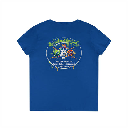 Ladies' V-Neck T-Shirt - Mariahs Full Circle