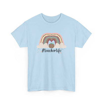 Teacher Life Rainbow T‑Shirt - Cute #teacherlife Graphic Tee for Educators