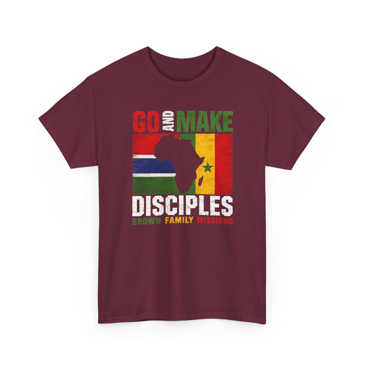 Go and Make Disciples T‑Shirt - Brown Family Missions