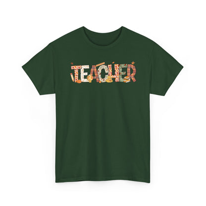 Teacher Doodle Distressed Shirt | Gildan Teacher T-Shirt | Cute Fall Teacher Tee | Classroom Graphic Top | Teacher Gift