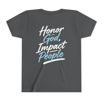 Youth - Premium T-shirt "Honor God, Impact People"  - FAC Aurora