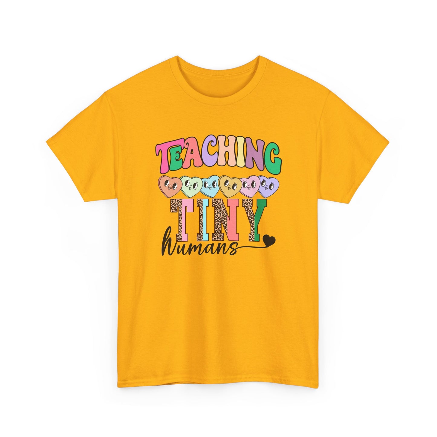 Teaching Tiny Humans T-Shirt - Cute Pastel Teacher Tee for Early Childhood Educators