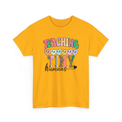 Teaching Tiny Humans T-Shirt - Cute Pastel Teacher Tee for Early Childhood Educators