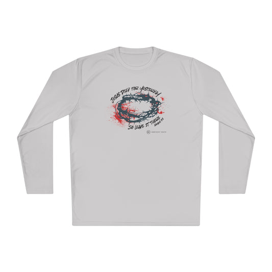 Long Sleeve Moisture Wicking Tee - Design 2 - KY Youth