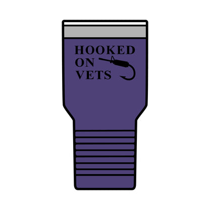 HOOKED ON VETS - 30oz Insulated Tumbler