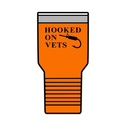HOOKED ON VETS - 30oz Insulated Tumbler