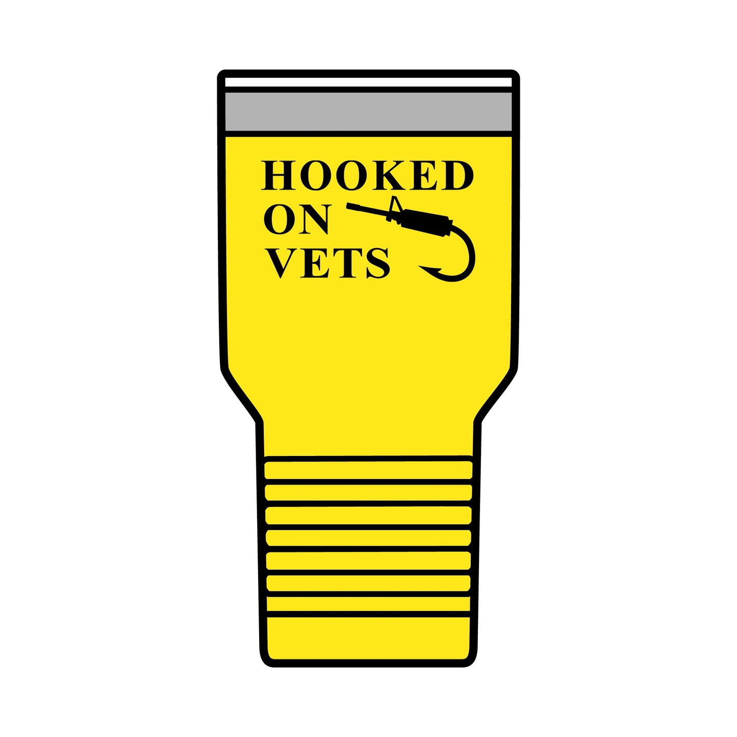 HOOKED ON VETS - 30oz Insulated Tumbler