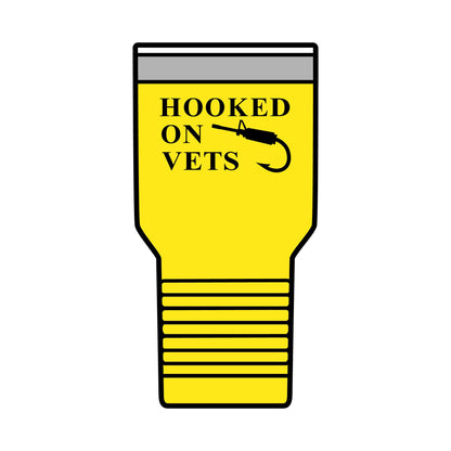 HOOKED ON VETS - 30oz Insulated Tumbler