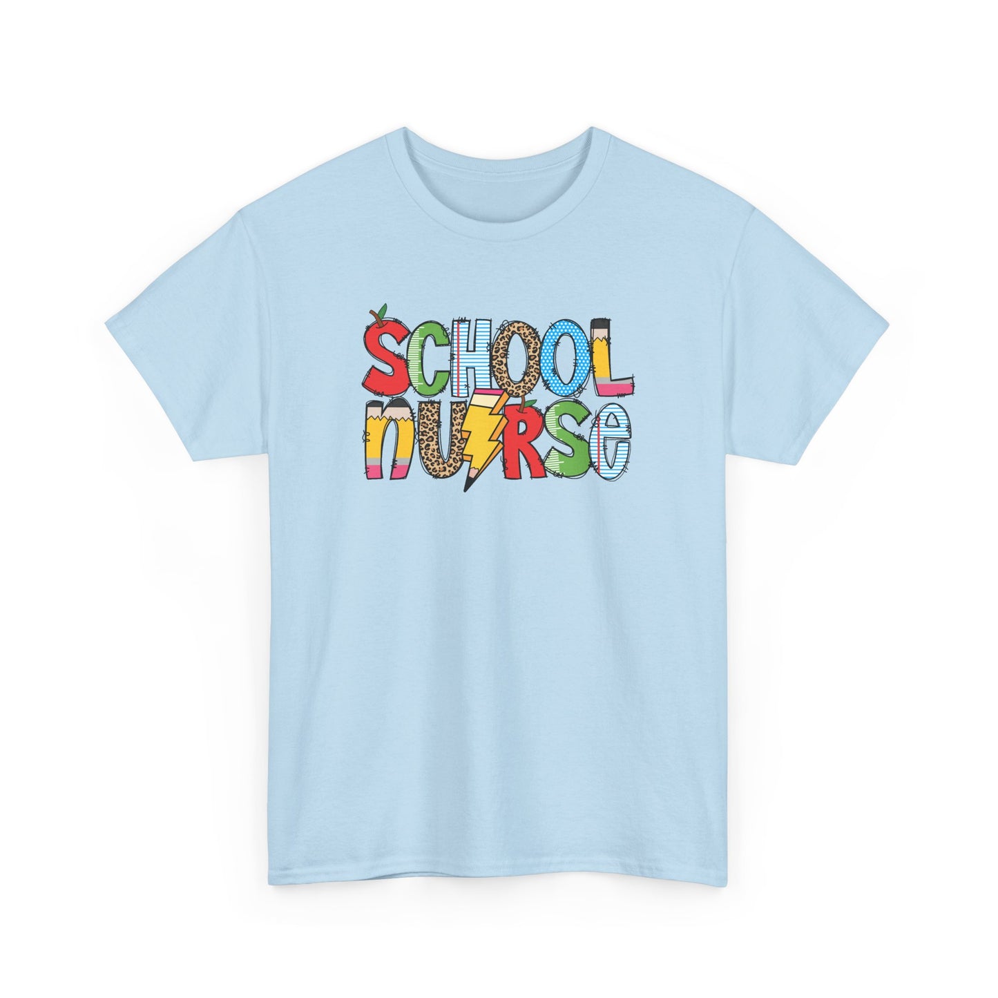 School Nurse Colorblock T-Shirt- Fun School Staff Gift