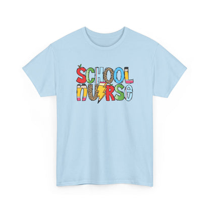 School Nurse Colorblock T-Shirt- Fun School Staff Gift