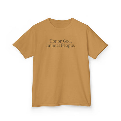 Youth - Basic T-shirt Honor God, Impact People - FAC Aurora