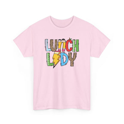 Lunch Lady Colorblock T-Shirt- Fun School Staff Gift