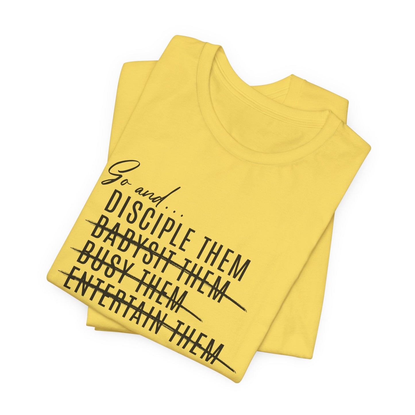 ADULT - Premium Cotton T-Shirt - Disciple Them T-Shirt