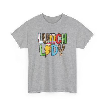Lunch Lady Colorblock T-Shirt- Fun School Staff Gift