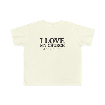 Toddlers - Basic tee - I Love My Church - BBA