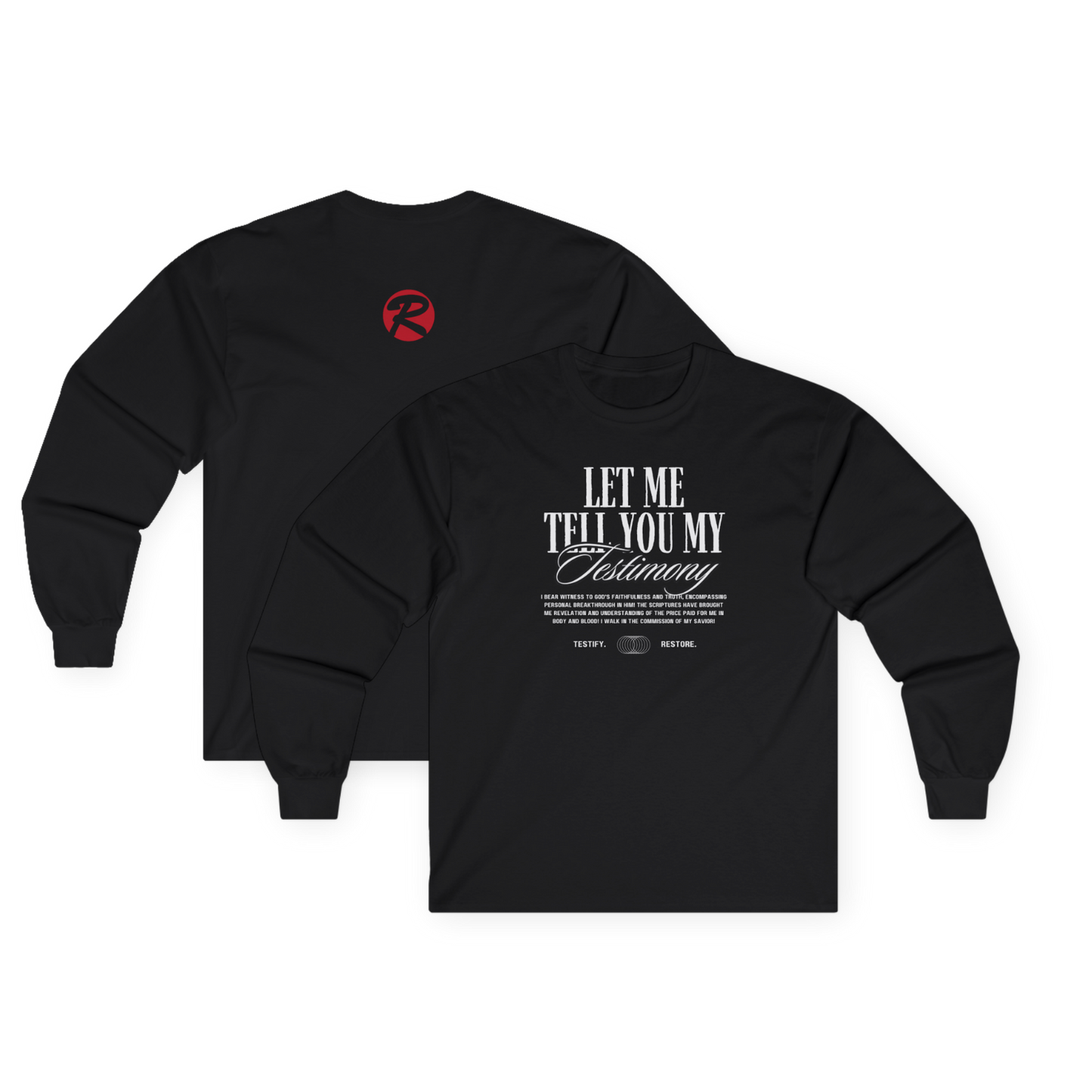 ADULT - Long Sleeve Tee - Testimony
