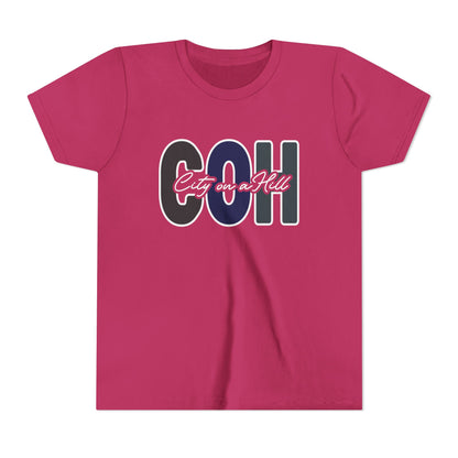 YOUTH - Premium Cotton Short Sleeve T-Shirt - City on a Hill