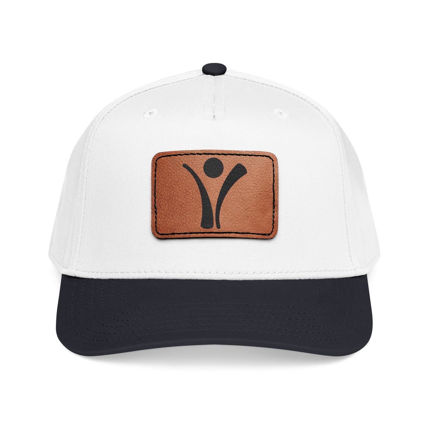 Leather Patch Baseball Cap - Living with Purpose