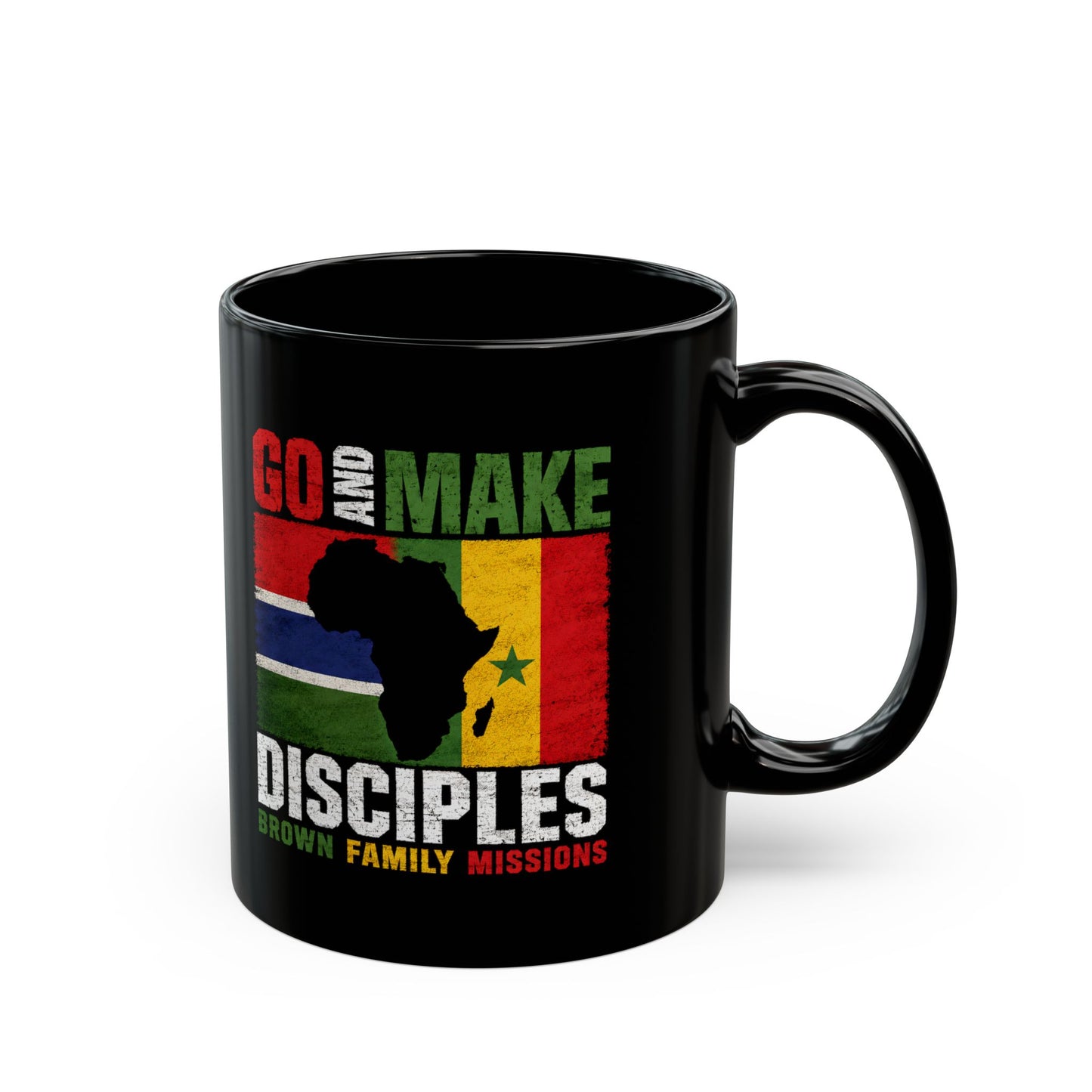 Go and Make Disciples Black Mug - Brown Family Missions