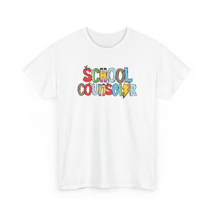 School Counselor Colorblock T-Shirt- Fun School Staff Gift