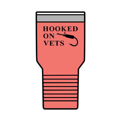 HOOKED ON VETS - 30oz Insulated Tumbler